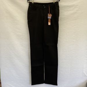Christopher Blue Black denim slim leg Lloyd low rise size 6